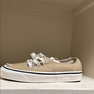 Vans  Tan Canvas Sneakers